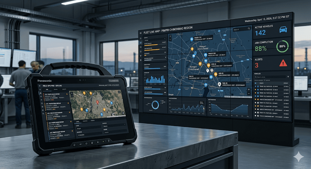 Field operations app on rugged device