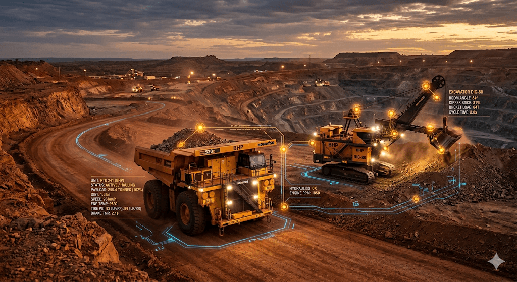 Mining operations and telemetry