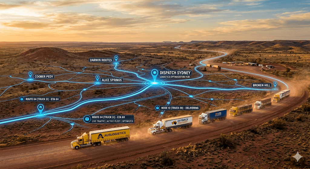 Logistics dispatch and route optimisation