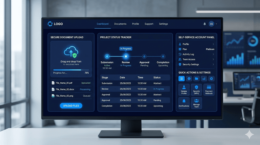 Custom Web Application Dashboard