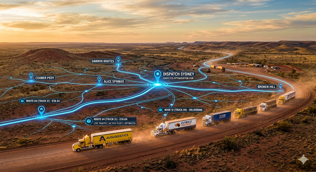 Logistics dispatch and route optimisation
